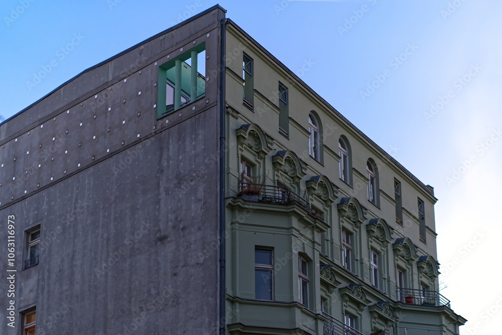 Fototapeta premium Classicist apartment building in Berlin.
