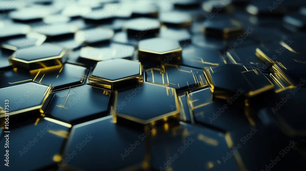 Digital technology or medical background with hexagons. Digital technology or medical background with hexagons.