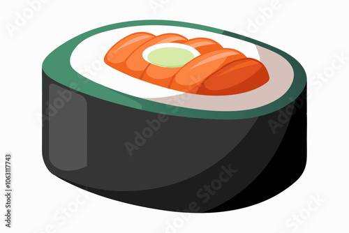 Japanese food theme sushi elements vector