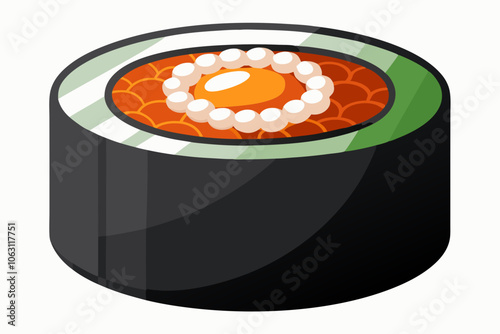 Japanese food theme sushi elements vector