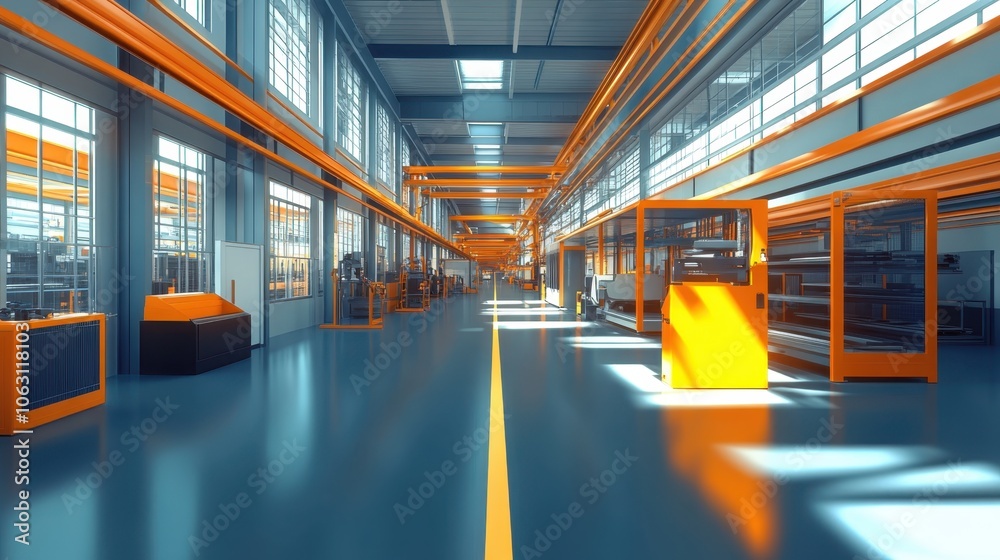 Modern Factory Interior	
