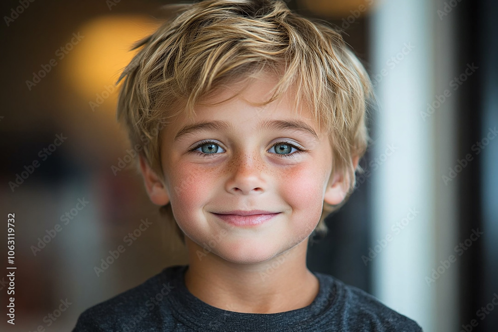 portrait of an white little boy with a smile portrait of an white little boy with a smile