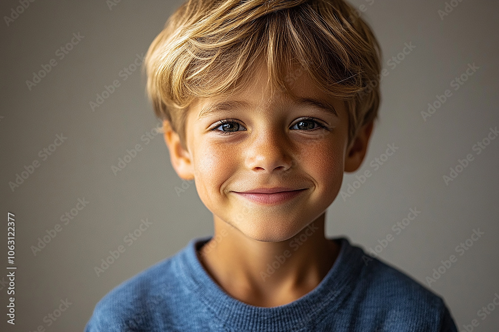 portrait of an white little boy with a smile portrait of an white little boy with a smile