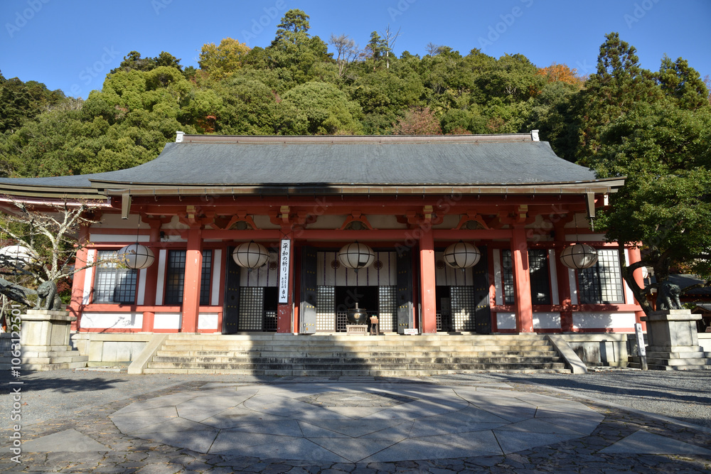 鞍馬寺　本殿金堂と金剛床(京都市左京区)