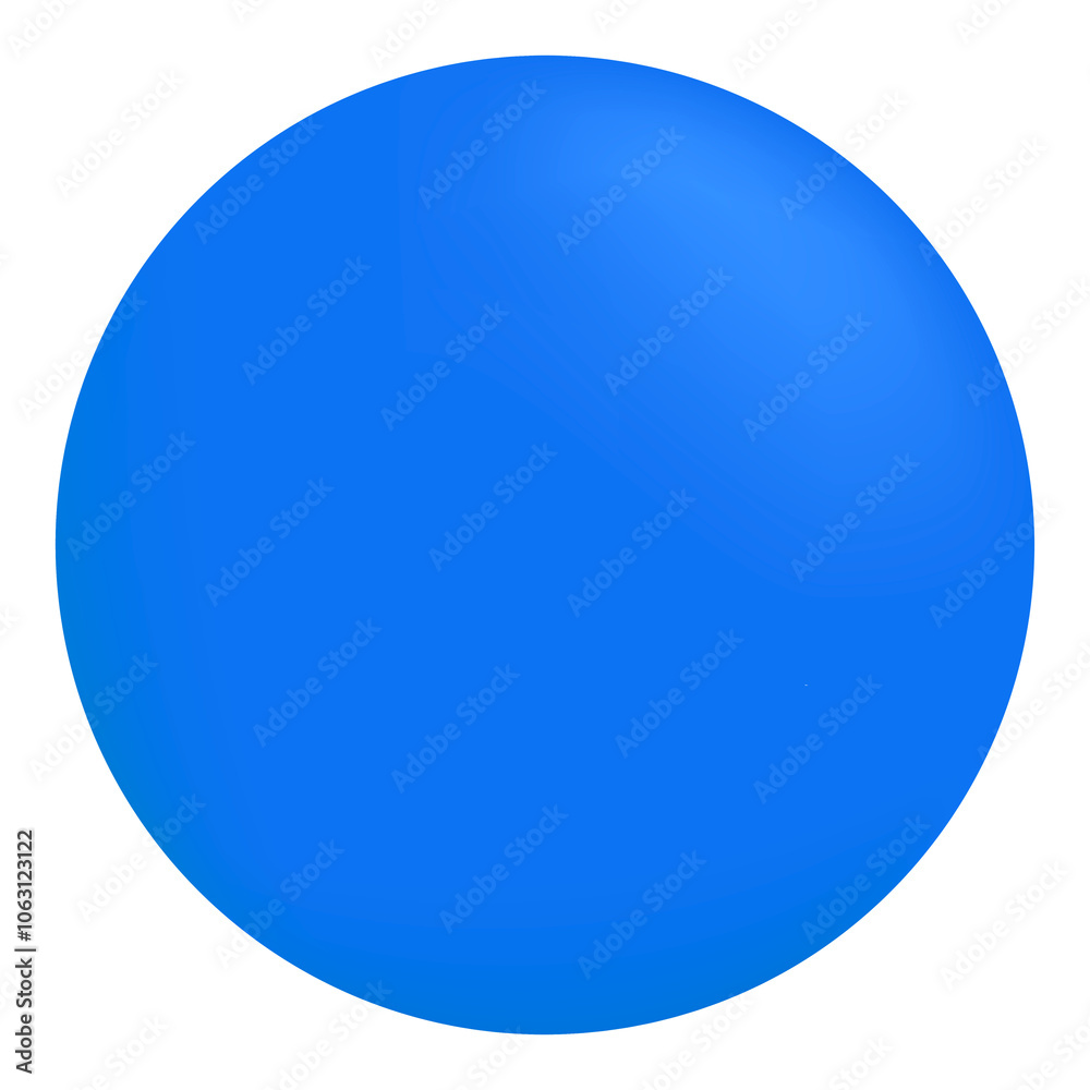 Blue round badge png 3D shape sticker, transparent background Blue round badge png 3D shape sticker, transparent background