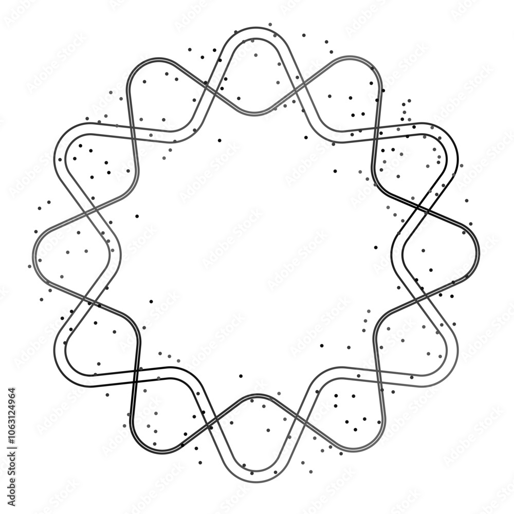 Black gradient frame with lines Black gradient frame with lines