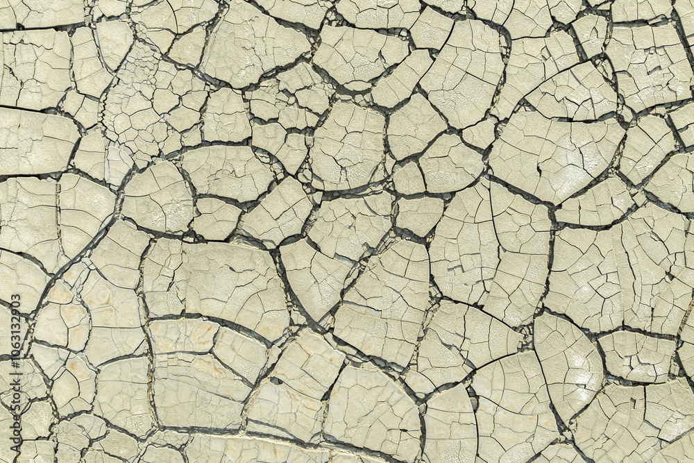 Cracked dry mud texture in natural setting Cracked dry mud texture in natural setting