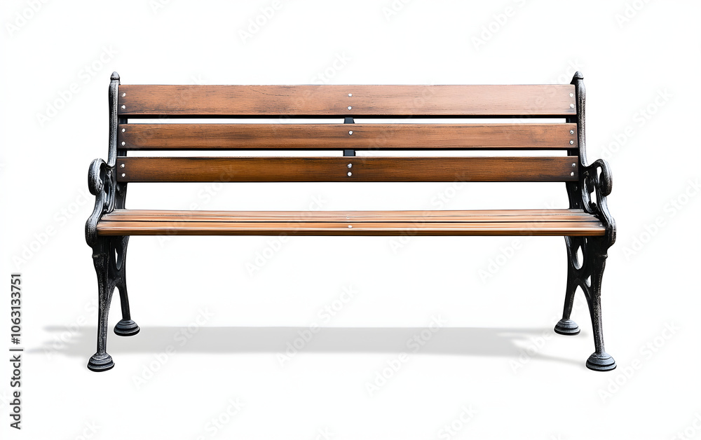 City wooden bench. A classic bench from a city park. Isolated on transparent background. City wooden bench. A classic bench from a city park. Isolated on transparent background.