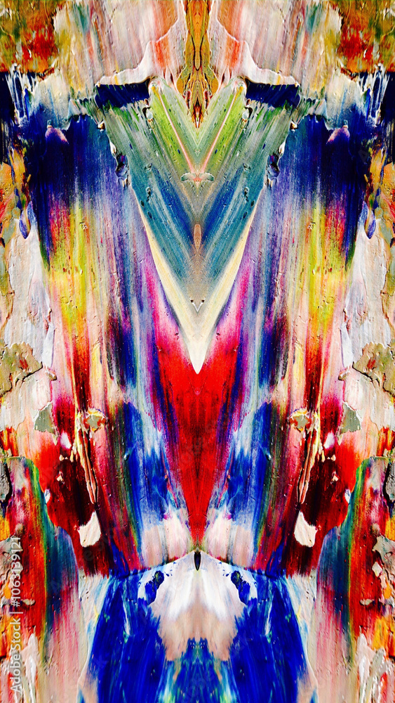 Fototapeta premium Abstract art background . Hand painting artwork . Canvas . 