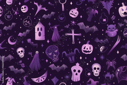 Spooky Halloween Pattern photo