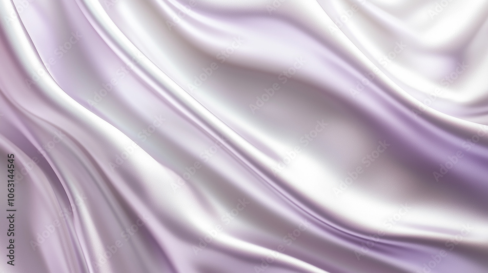 Fototapeta premium Iridescent lavender and pearl abstract texture with flowing wave patterns. Minimal background for design. Stylish copy space