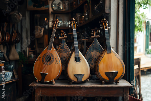 Traditional Greek Musical Instruments Capturing the Artistry of the Bouzouki
