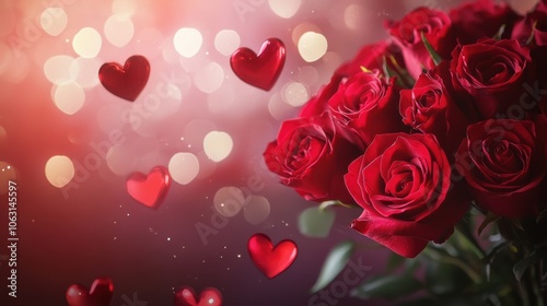 A dreamy Valentine s or wedding background