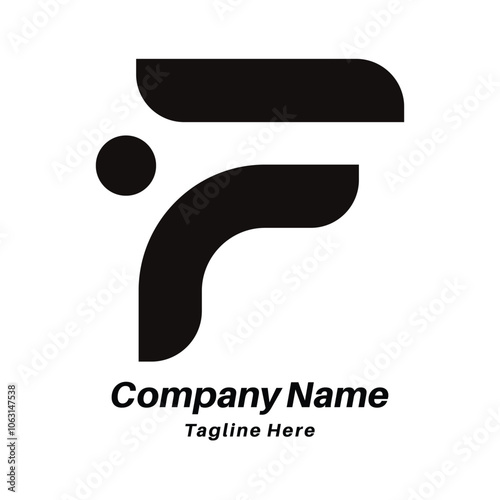 F letter creative logo design icon