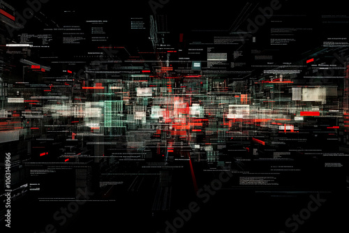 A dense array of brightly lit data blocks and graphs displayed in a digital interface, suggesting the rapid pace and intricacy of modern information processing. photo