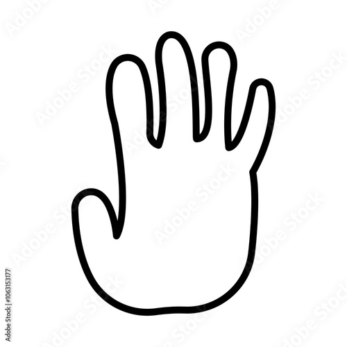 Monkey Footprint line icon