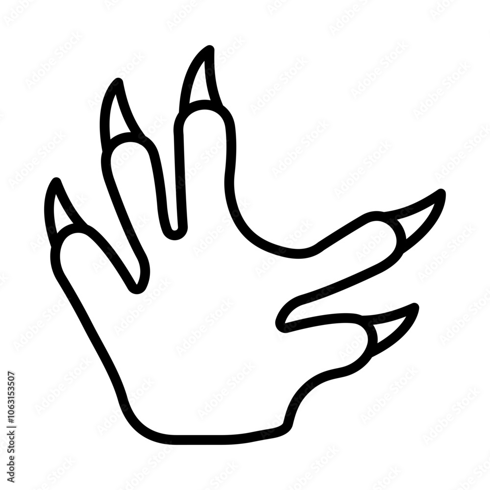 Obraz premium Koala Paw Print line icon