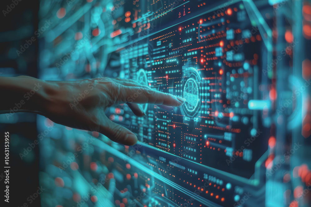 Human hand touching screen chatbot technology AI smart devices cyber security and future internet. Human hand touching screen chatbot technology AI smart devices cyber security and future internet.