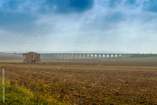 Photos Historic railroad stone arch bridge near Spinazzola