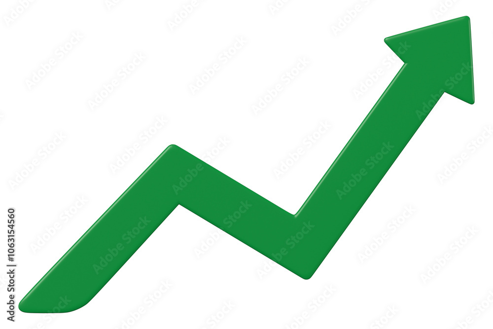 Growth arrow png 3D clipart, business graphic on transparent background Growth arrow png 3D clipart, business graphic on transparent background