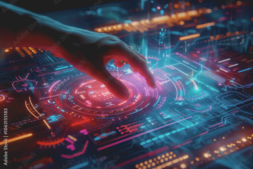 Human hand touching screen chatbot technology AI smart devices cyber security and future internet. Human hand touching screen chatbot technology AI smart devices cyber security and future internet.