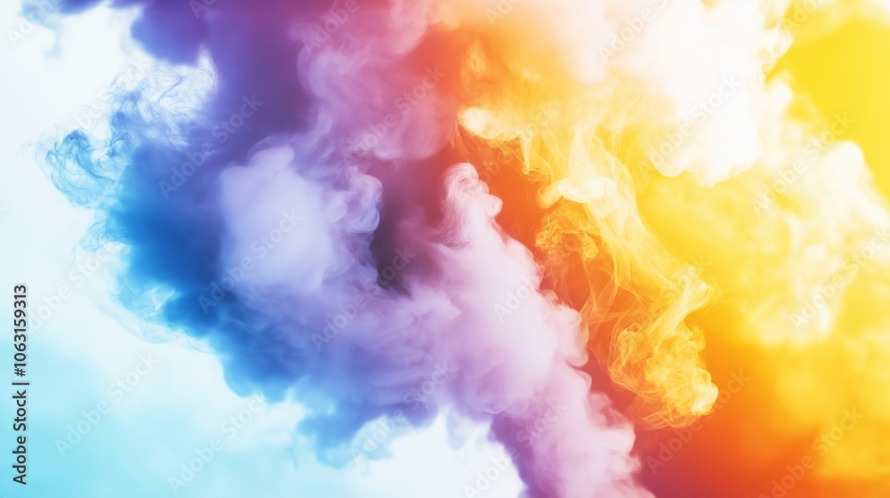Abstract Colorful Smoke Background Abstract Colorful Smoke Background