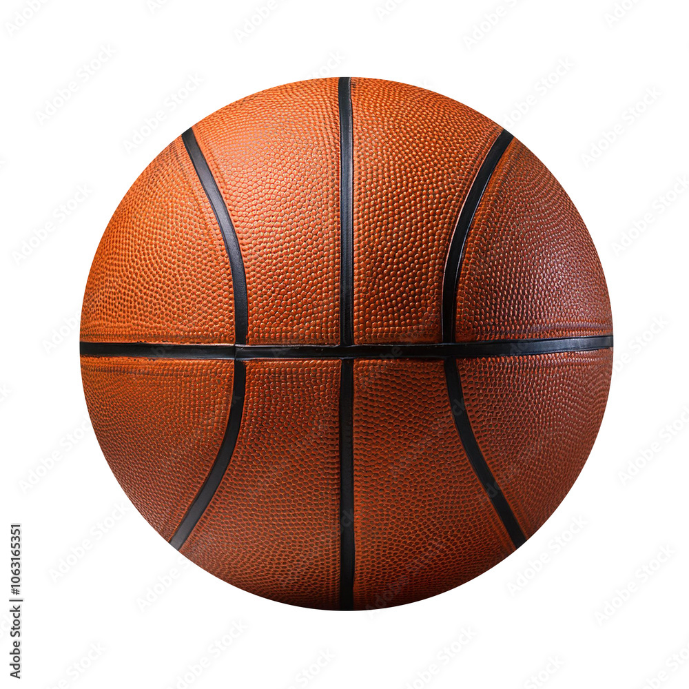 Obraz premium Isolated Basketball Ball on White Background