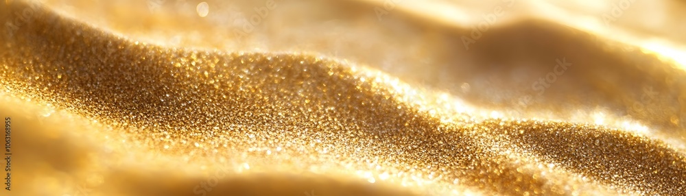 Golden Glitter Texture with Soft Focus and Blurry Background Golden Glitter Texture with Soft Focus and Blurry Background