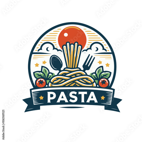 pasta logo illustration