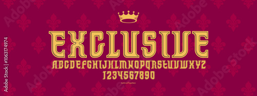 Classic style serif vector ...