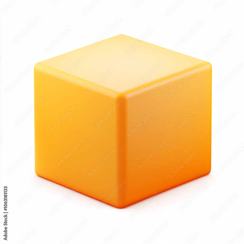 Fototapeta premium Cube on a white background