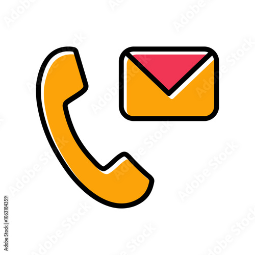Contact Us Vector Icon