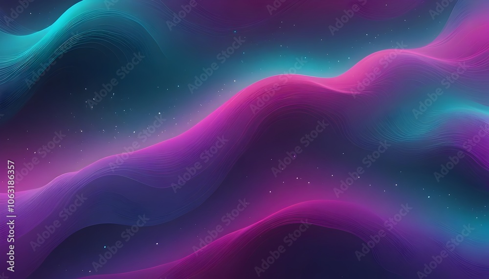 Cosmic Gradient with Vibrant Teal, Magenta, and Purple Glow Particles Cosmic Gradient with Vibrant Teal, Magenta, and Purple Glow Particles