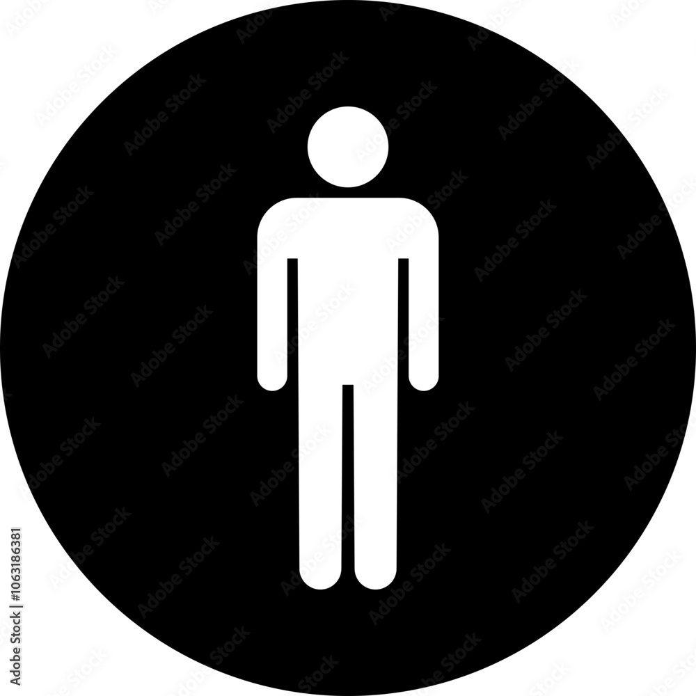 Toilet flat icon. WC vector illustration. Disabled silhouette. Restroom and change room sign. Male unisex toilet. Handicapped symbol. Bathroom sign isolated on transparent background. Toilet flat icon. WC vector illustration. Disabled silhouette. Restroom and change room sign. Male unisex toilet. Handicapped symbol. Bathroom sign isolated on transparent background.