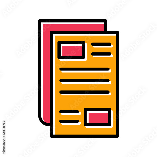 Newspaper Vector Icon