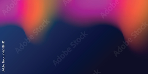Color gradient background. Blurred light fuzz colorful gradient background. Vector soft horizontal backdrop	