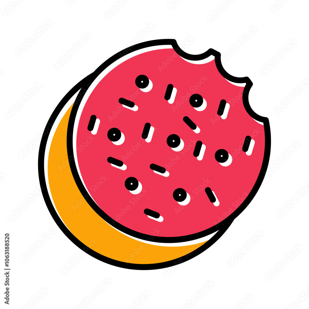 Obraz premium Baking Cookies Vector Icon