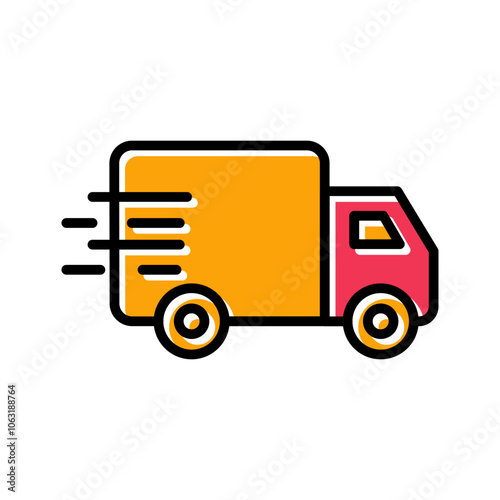 Delivery Truck Vector Icon