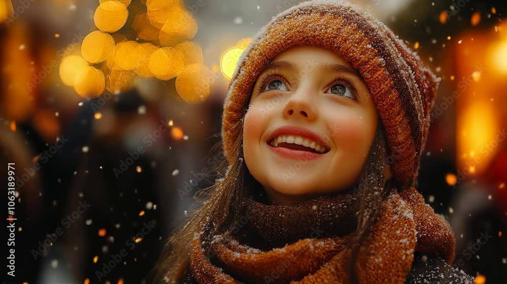 Joyful Christmas Carolers in a Magical Snowy Night Joyful Christmas Carolers in a Magical Snowy Night