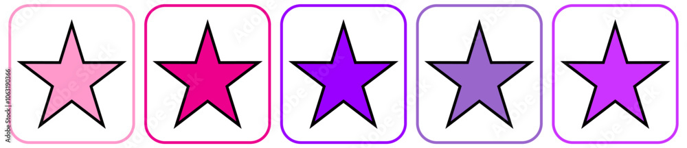 Obraz premium favorite star icon rating sym...