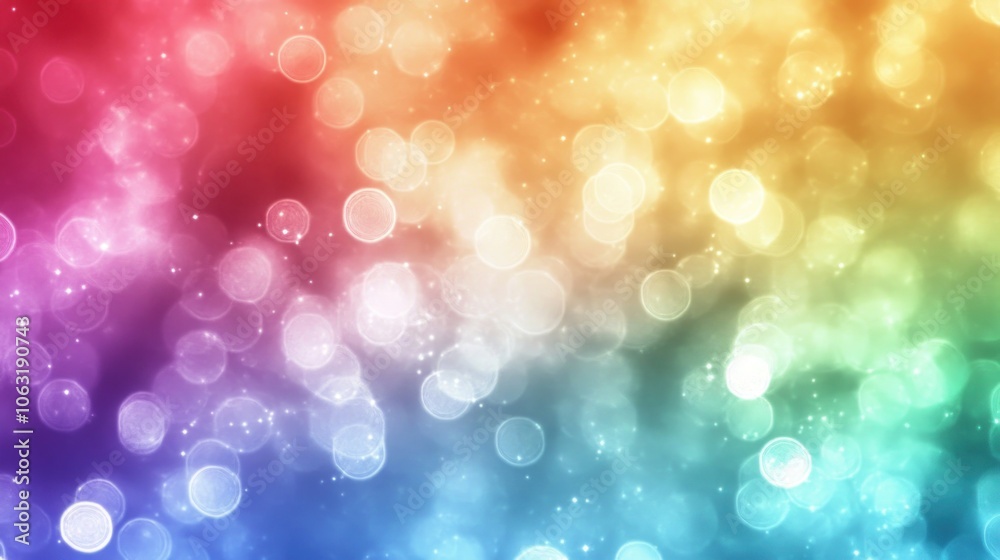 Gentle, blended rainbow tones with soft light highlights for a calming background effect Gentle, blended rainbow tones with soft light highlights for a calming background effect