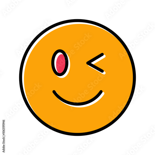 Winking Face Vector Icon