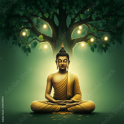 A peaceful image of Buddha ...