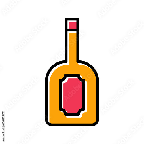 Wine Label Vector Icon