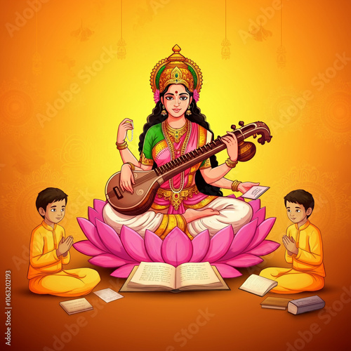 Illustration of Goddess Sar...