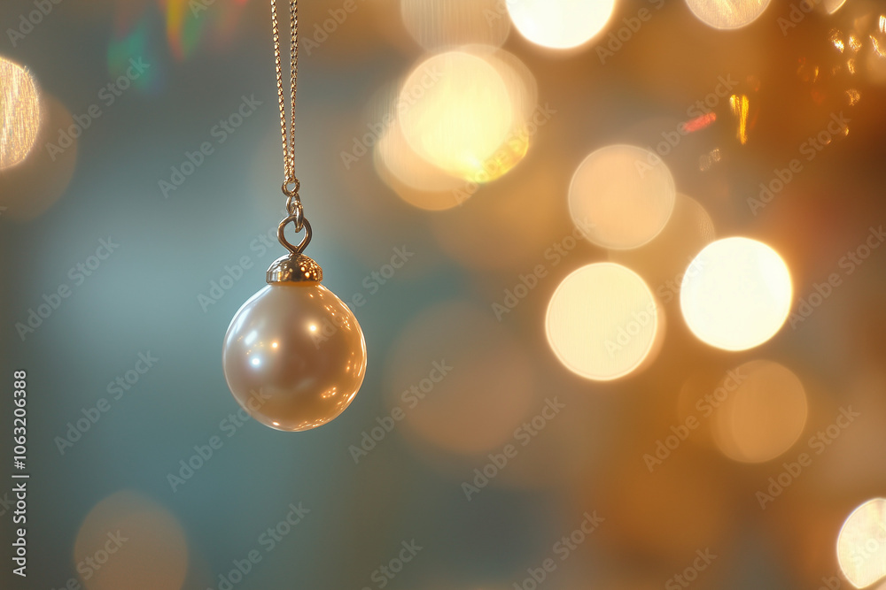 Close-up of a pearl drop earring with soft lighting Close-up of a pearl drop earring with soft lighting