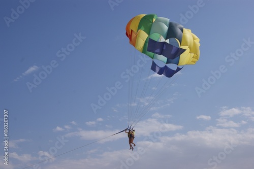 paraglider in the sky