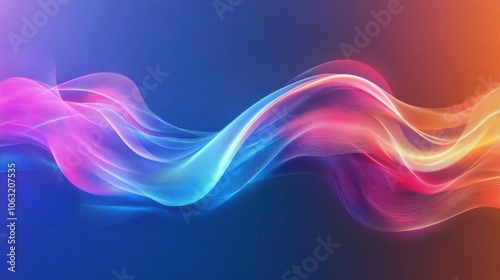 Abstract colorful gradient wave