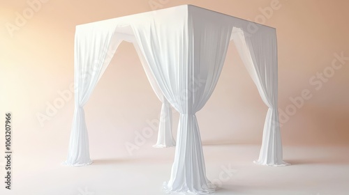 Fabric Display Tent Stand Mockup