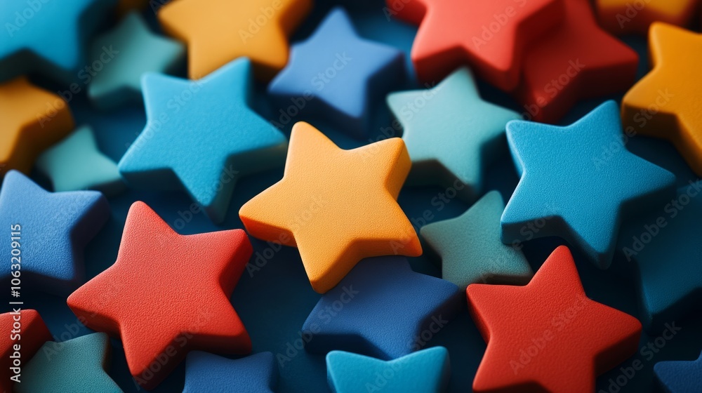 3d colorful stars background 3d colorful stars background